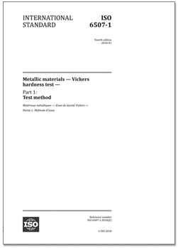 ISO 6507-1:2018《金属材料 维氏硬度试验 第1部分：试验方法》国际标准（英文版）